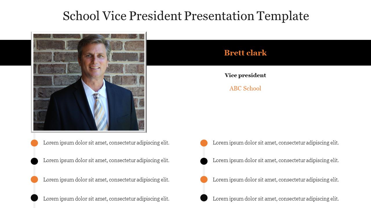 School Vice President Presentation Template